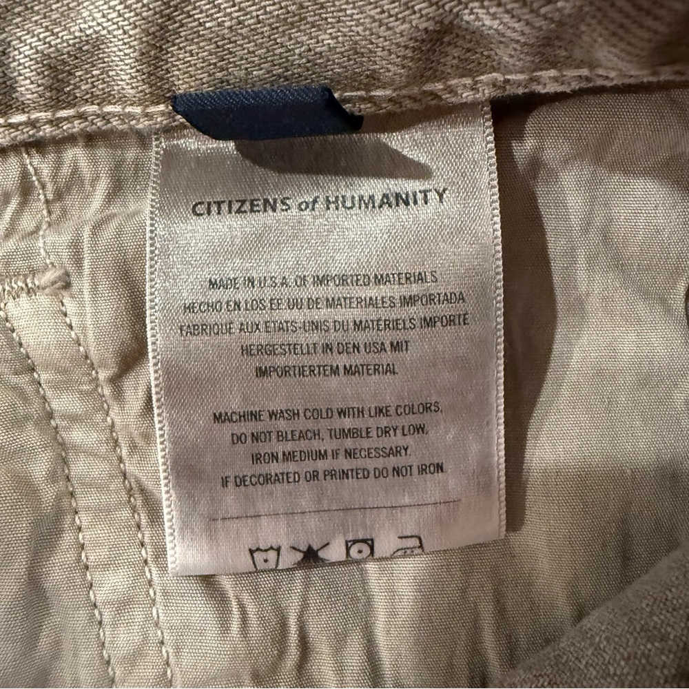 Citizens Of Humanity Jolene High Rise Vintage Slim Crop Jeans Women’s 29 Taupe - Picture 12 of 13